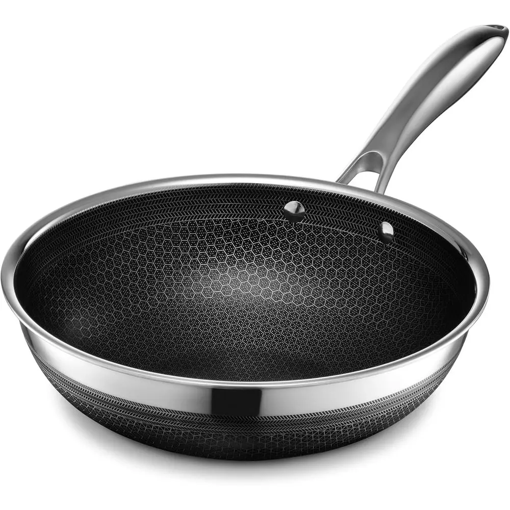 Hybrid Nonstick 10-Inch Wok, Stay-Cool Handle, Dishwasher-Friendly, Oven-Safe Up to 900°F, Induction Ready, Compatible with All
Hybrid Nonstick 10-Inch Wok, Stay-Cool Handle, Dishwasher-Friendly, Oven-Safe Up to 900°F, Induction Ready, Compatible with All