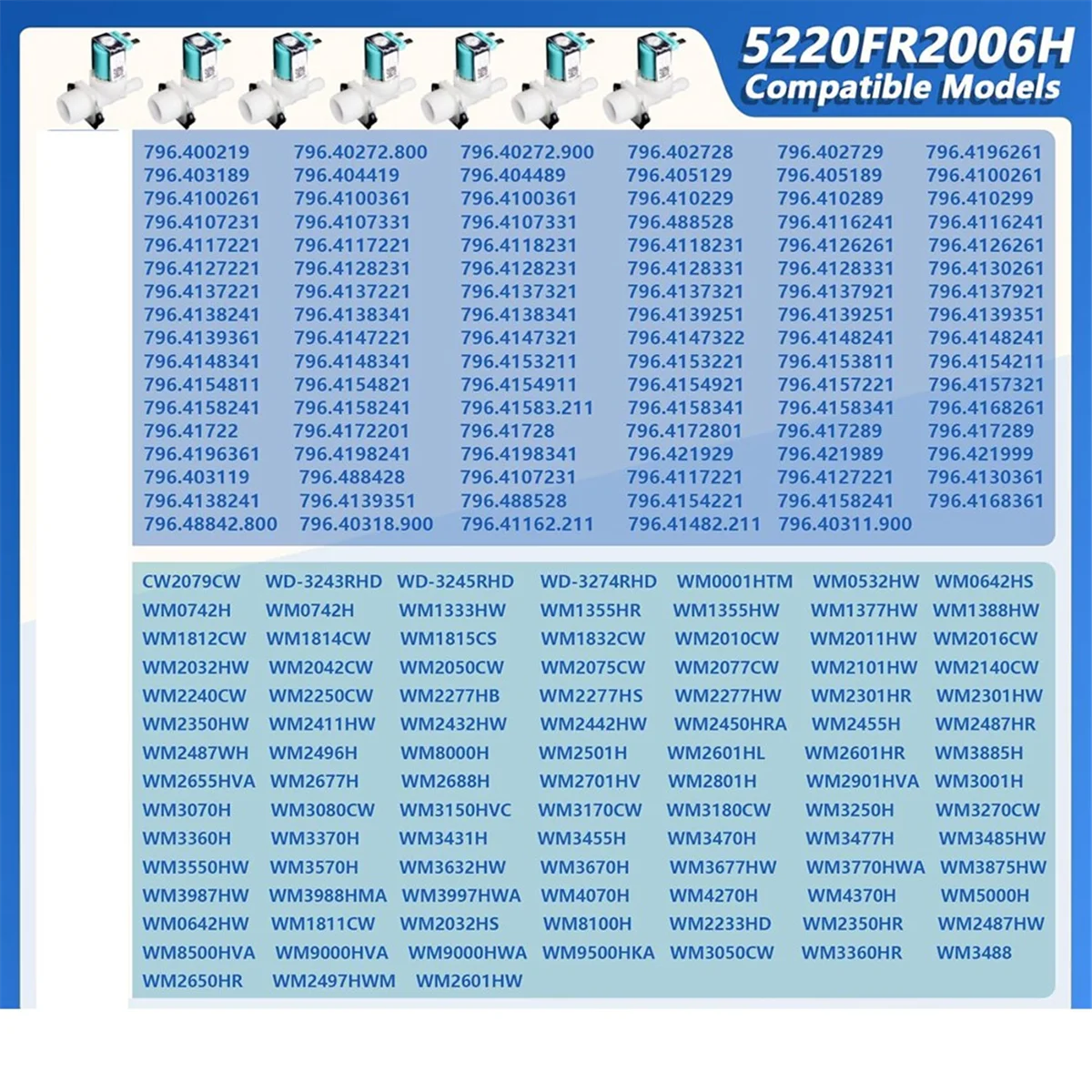 ABFKL 5220FR2075L Впускной клапан холодной воды для шайбы и 5220FR2006H Впускной клапан горячей воды для шайбы LG/Kenmore
ABFKL 5220FR2075L Впускной клапан холодной воды для шайбы и 5220FR2006H Впускной клапан горячей воды для шайбы LG/Kenmore