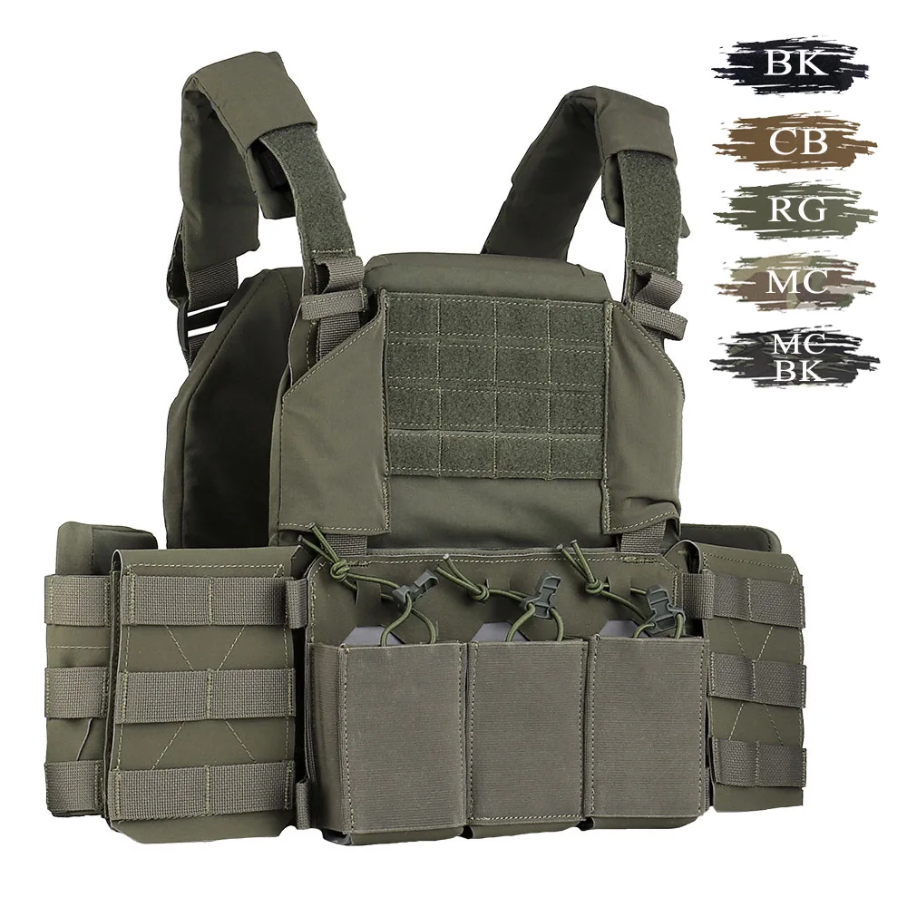 1000D Nylon THORAX Plate Carrier 5.56 Triple Mag Pouch MOLLE System Quick-Release Buckle for Hunting Shooting Tactical Gear
1000D Nylon THORAX Plate Carrier 5.56 Triple Mag Pouch MOLLE System Quick-Release Buckle for Hunting Shooting Tactical Gear