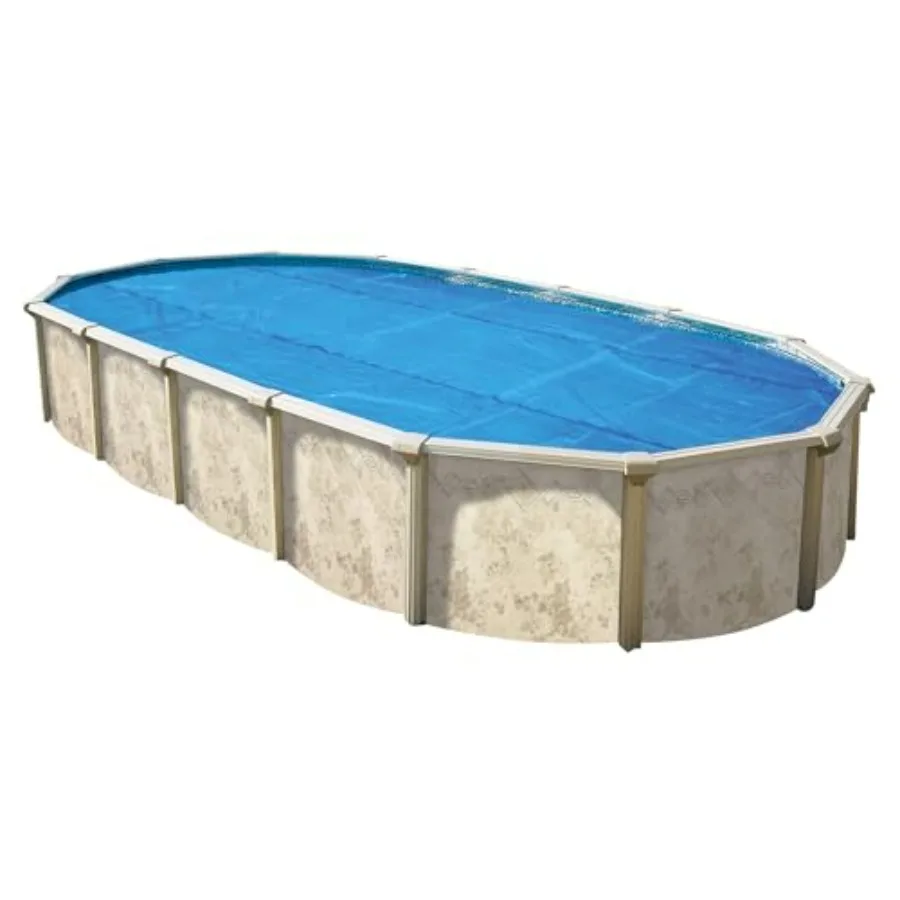 18' x 33' Premium Blue Oval Solar Pool Cover 12 Mil for Solar Heating Above Ground and Inground Pools
18' x 33' Premium Blue Oval Solar Pool Cover 12 Mil for Solar Heating Above Ground and Inground Pools