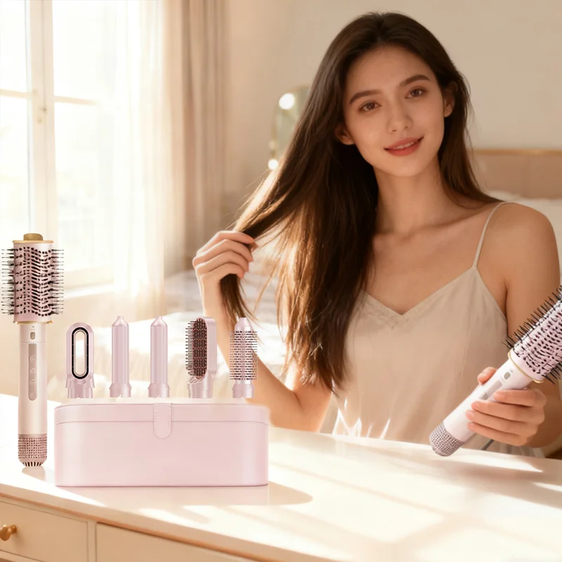 High Quality High Speed 6-in-1 Electric Hair Dryer Straightener Combo with Ionic Feature Plastic Material Household Use
High Quality High Speed 6-in-1 Electric Hair Dryer Straightener Combo with Ionic Feature Plastic Material Household Use