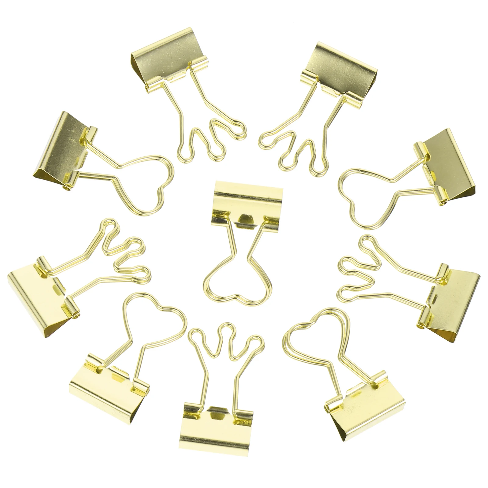 10pcs Heart Shaped Binder Clips Metal Paper Office Supplies Study ganizer Crown Long Tail Clips Documents Bills H books Mini
10pcs Heart Shaped Binder Clips Metal Paper Office Supplies Study ganizer Crown Long Tail Clips Documents Bills H books Mini