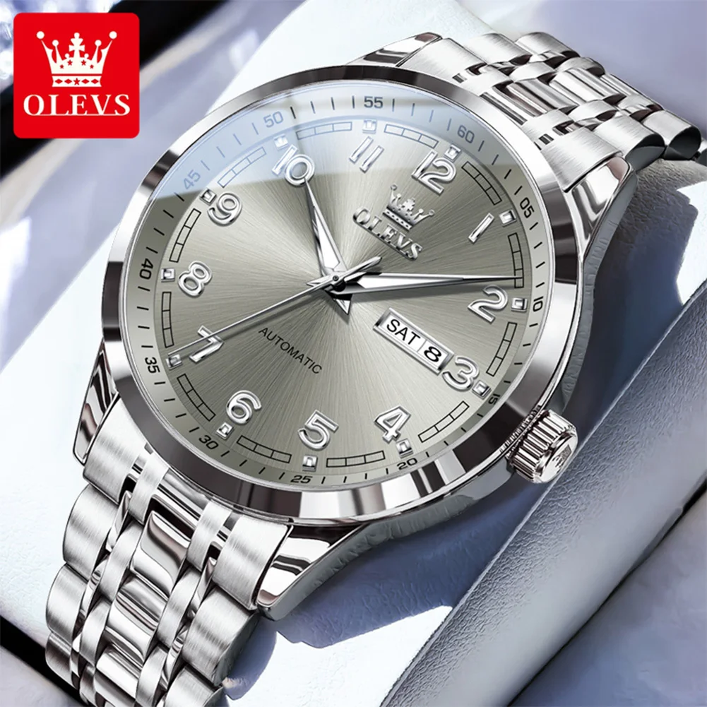 OLEVS Business Mens Watches Top Brand Luxury Automatic Mechanical Watch For Men Waterproof Week Date Clock Sport Watch Relogio
OLEVS Business Mens Watches Top Brand Luxury Automatic Mechanical Watch For Men Waterproof Week Date Clock Sport Watch Relogio