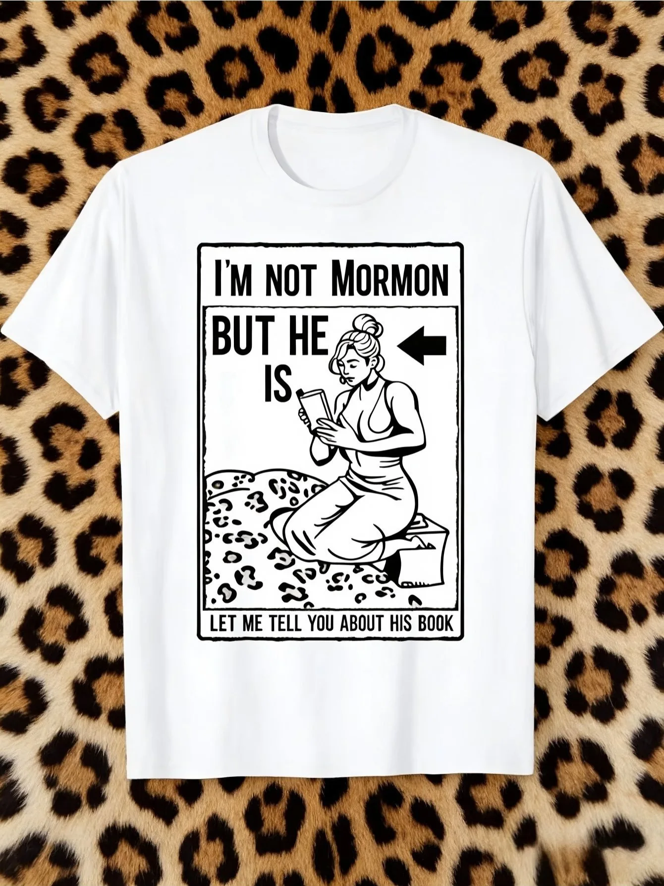 I'm Not Mormon But He Is Graphic T-Shirt Cotton Crewneck Casual Daily Tee For Men
I'm Not Mormon But He Is Graphic T-Shirt Cotton Crewneck Casual Daily Tee For Men