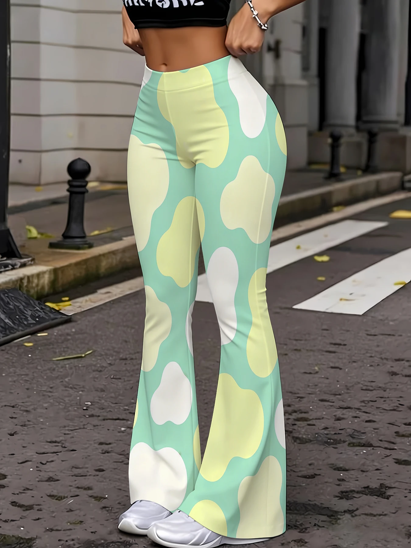 Pastel Abstract Blob Flare Pants Women High Waist Casual Sweet Groovy Bell Bottom Pants
Pastel Abstract Blob Flare Pants Women High Waist Casual Sweet Groovy Bell Bottom Pants