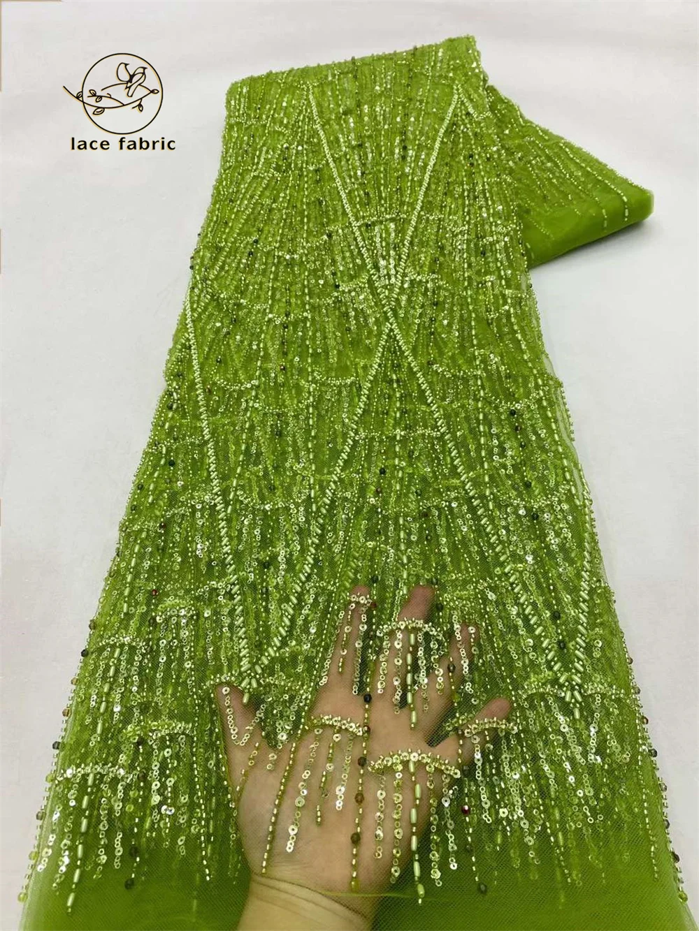 African Lace Fabric Green Sequins Beaded Embroidery 2024 Groom Nigerian Bridal High Quality French Lace Fabric For Wedding Party
African Lace Fabric Green Sequins Beaded Embroidery 2024 Groom Nigerian Bridal High Quality French Lace Fabric For Wedding Party