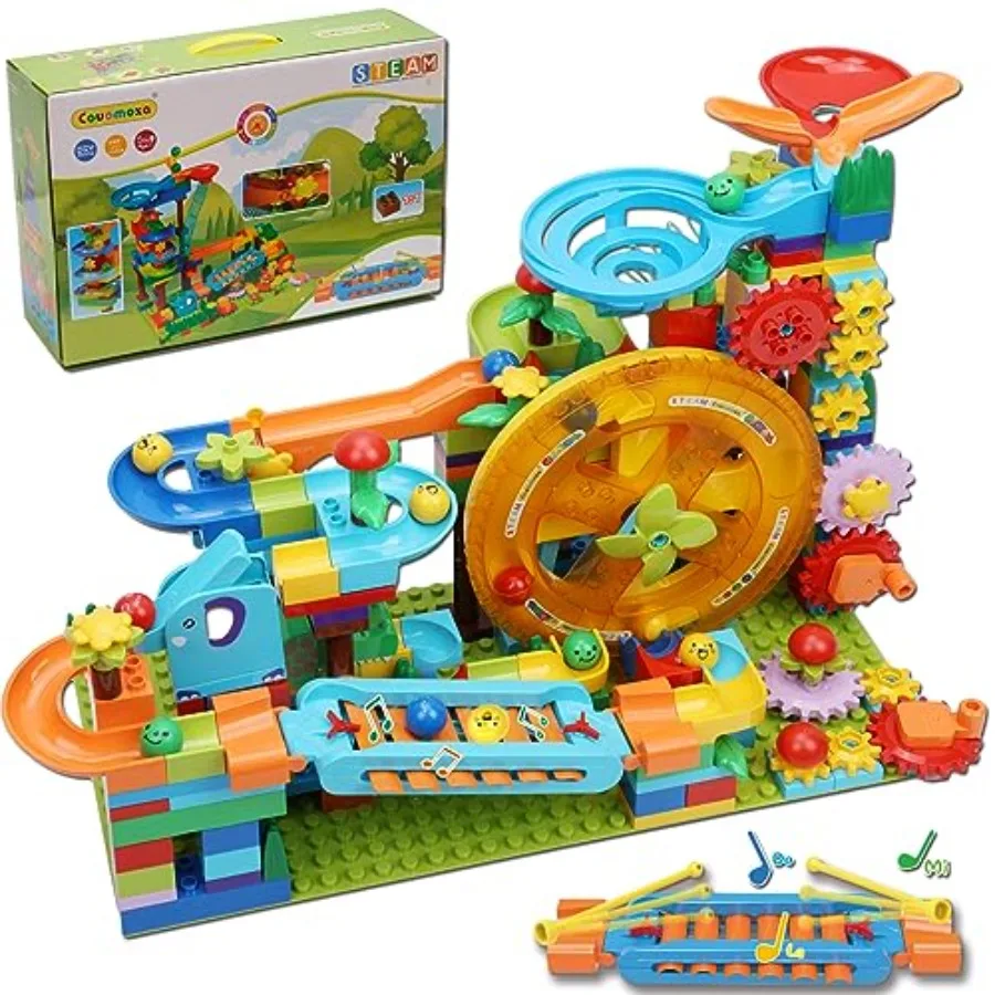 Marble Run Building Blocks for : Montessori STEM Toy in Blue and Gray Plastic Creative Puzzle Track for Ages 4-8 Ideal for Pres
Marble Run Building Blocks for : Montessori STEM Toy in Blue and Gray Plastic Creative Puzzle Track for Ages 4-8 Ideal for Pres