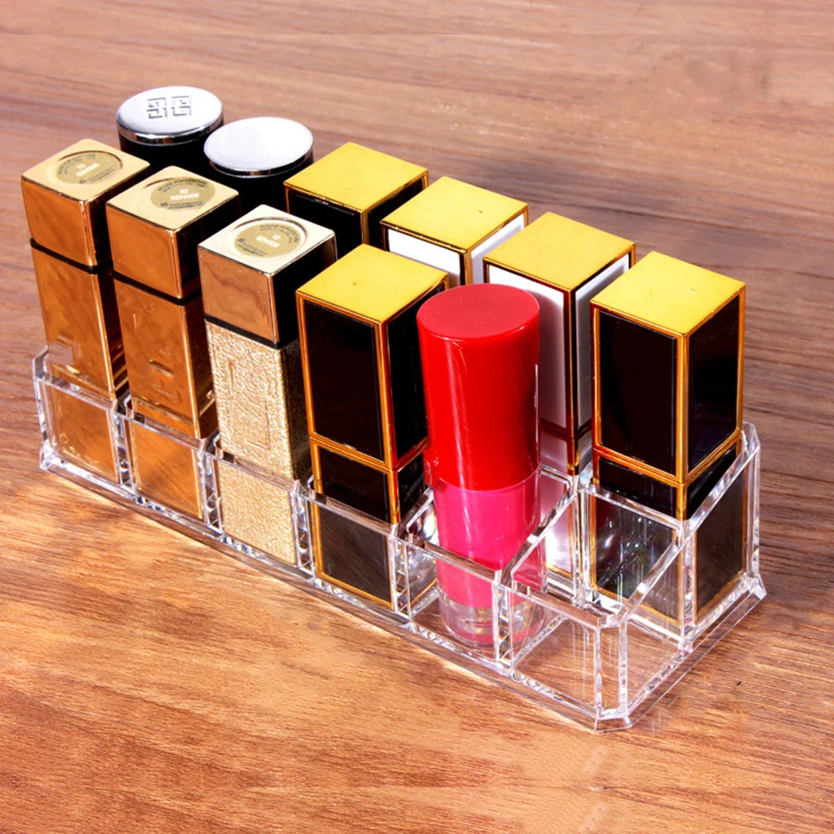 2/3pcs Clear 12 Grid Lipstick Stand Case Makeup Organizer Storage Box Lipstick Display Holder Cosmetic Jewelry Organizer Box
2/3pcs Clear 12 Grid Lipstick Stand Case Makeup Organizer Storage Box Lipstick Display Holder Cosmetic Jewelry Organizer Box
