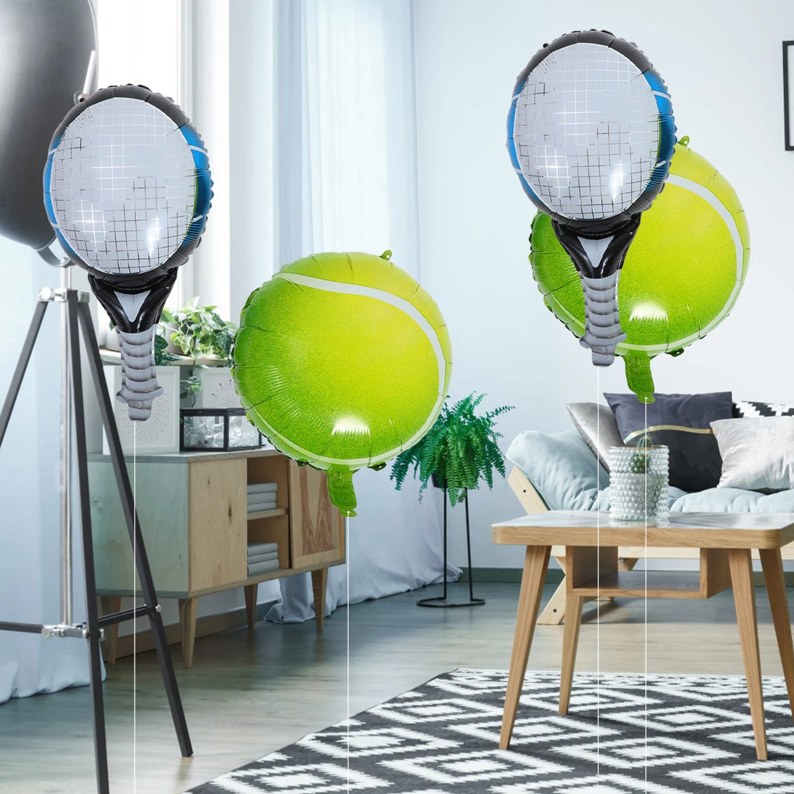 4 Pcs Tennis Balloon Decorations Aluminum Foil Happy Birthday Party Supplies Reusable Hangable Sports Theme Celebrations
4 Pcs Tennis Balloon Decorations Aluminum Foil Happy Birthday Party Supplies Reusable Hangable Sports Theme Celebrations