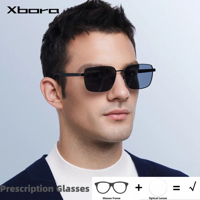 Xbora Prescription Sunglasses Men Alloy + Carbon Fiber Square Progressive UV400 Polarized Multicolor Myopia Sunglasses Man 2508
Xbora Prescription Sunglasses Men Alloy + Carbon Fiber Square Progressive UV400 Polarized Multicolor Myopia Sunglasses Man 2508