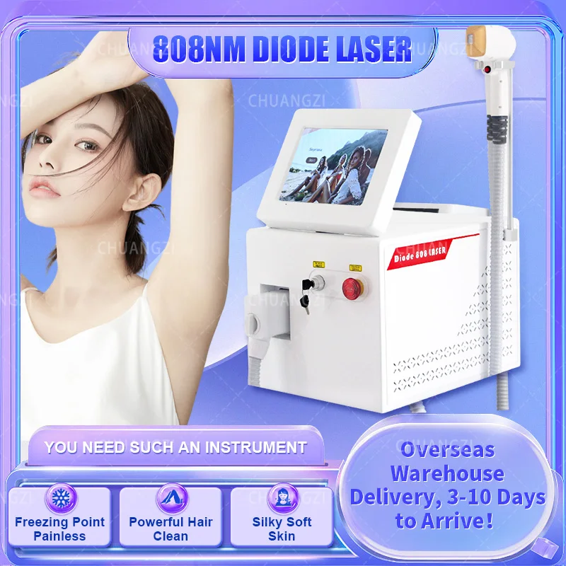 Diode Laser Hair Removal Machine 3 Wavelength 755 808 1064nm Painless Device Facial Body Beauty Equipment For Salon
Diode Laser Hair Removal Machine 3 Wavelength 755 808 1064nm Painless Device Facial Body Beauty Equipment For Salon