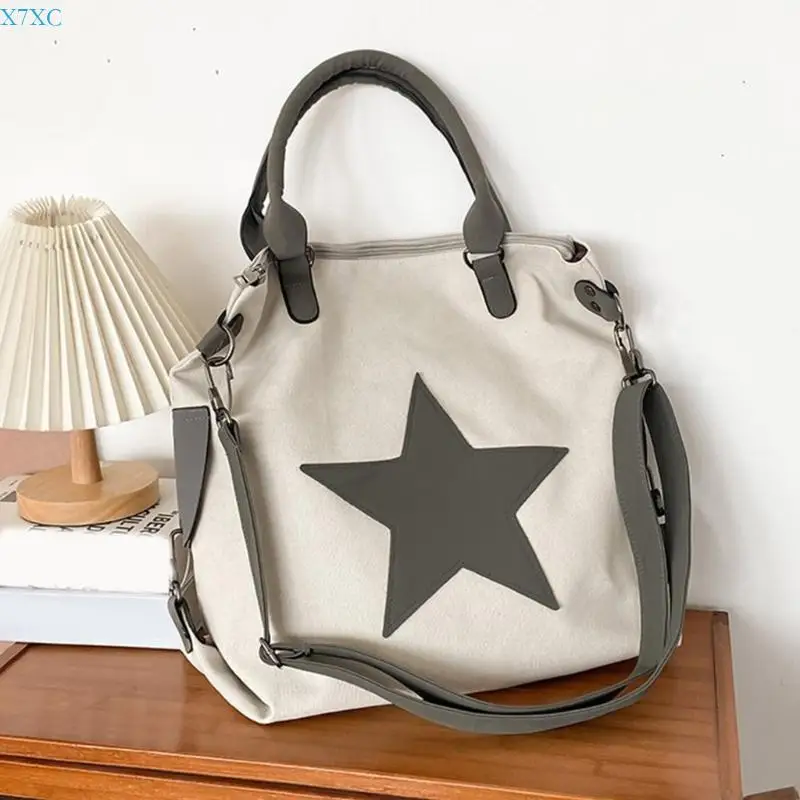 X7XC Womens Star Shoulder Bag Large Capacity Crossbody Bag Canvas Handbag for Travel
X7XC Womens Star Shoulder Bag Large Capacity Crossbody Bag Canvas Handbag for Travel