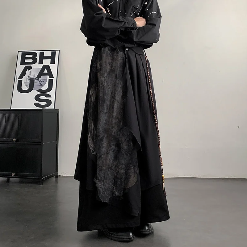 Новые мужские брюки в китайском стиле с широкими штанинами, двухслойные, с асимметричным дизайном, нейтральный дизайн, повседневные брюки, осенний сезон, полиэстер...
Новые мужские брюки в китайском стиле с широкими штанинами, двухслойные, с асимметричным дизайном, нейтральный дизайн, повседневные брюки, осенний сезон, полиэстер...