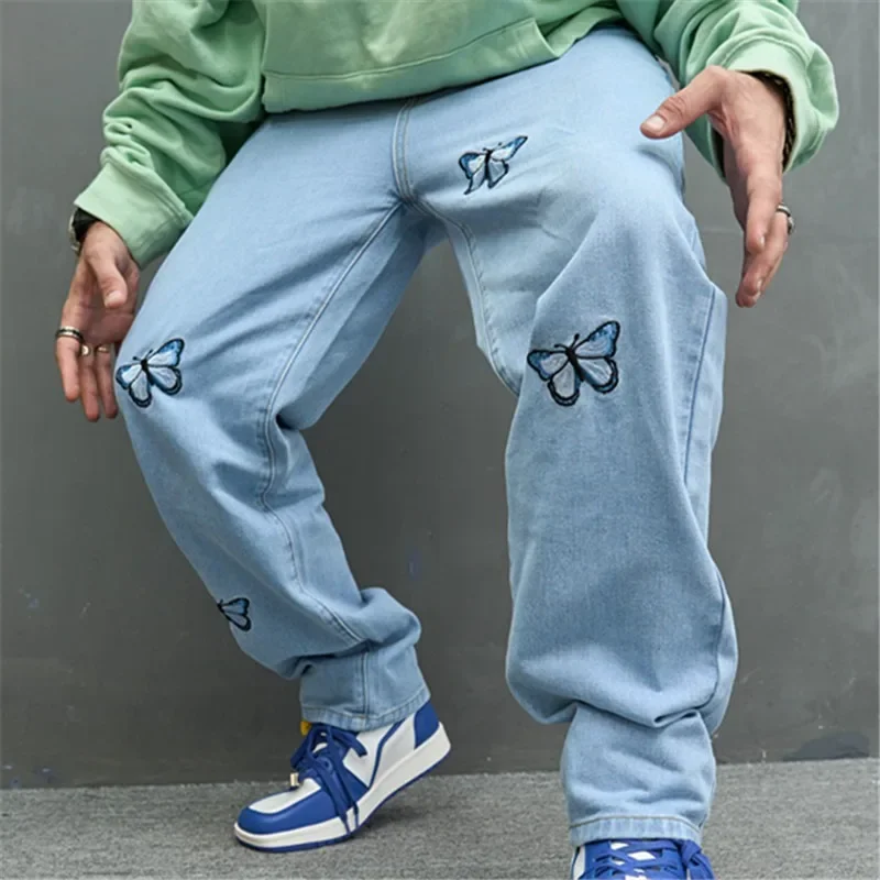 Men's Retro Casual Jeans, Wide-Leg Pants, American Trend Slacks, High Street, Europe and America, New
Men's Retro Casual Jeans, Wide-Leg Pants, American Trend Slacks, High Street, Europe and America, New