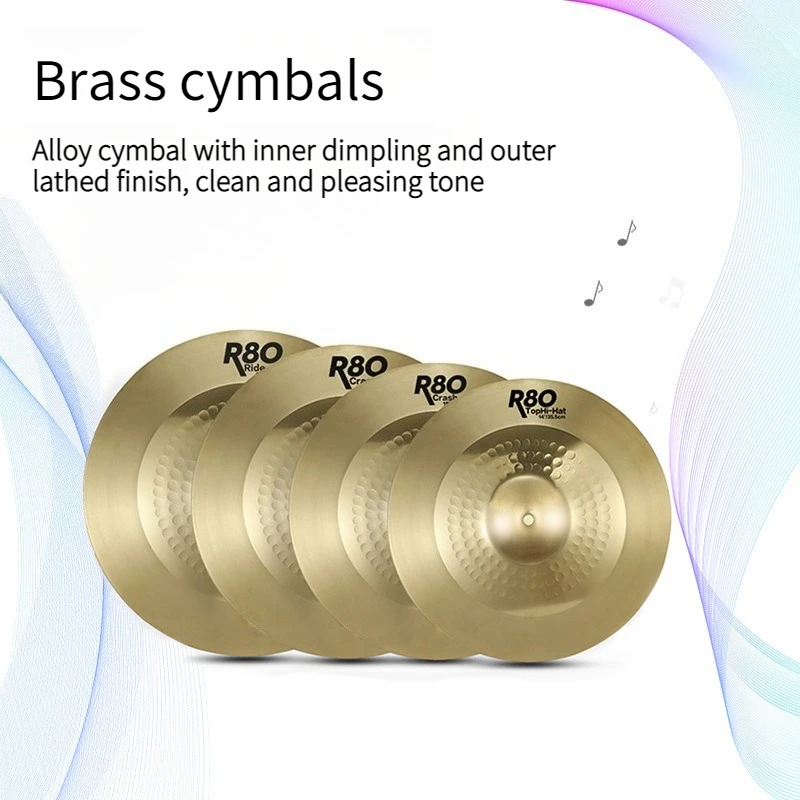 Alloy Smooth Drum Cymbals High-quality Stable Durable Well-crafted Clean Tone Brass Cymbals Set Musical Instrument Accessories
Alloy Smooth Drum Cymbals High-quality Stable Durable Well-crafted Clean Tone Brass Cymbals Set Musical Instrument Accessories