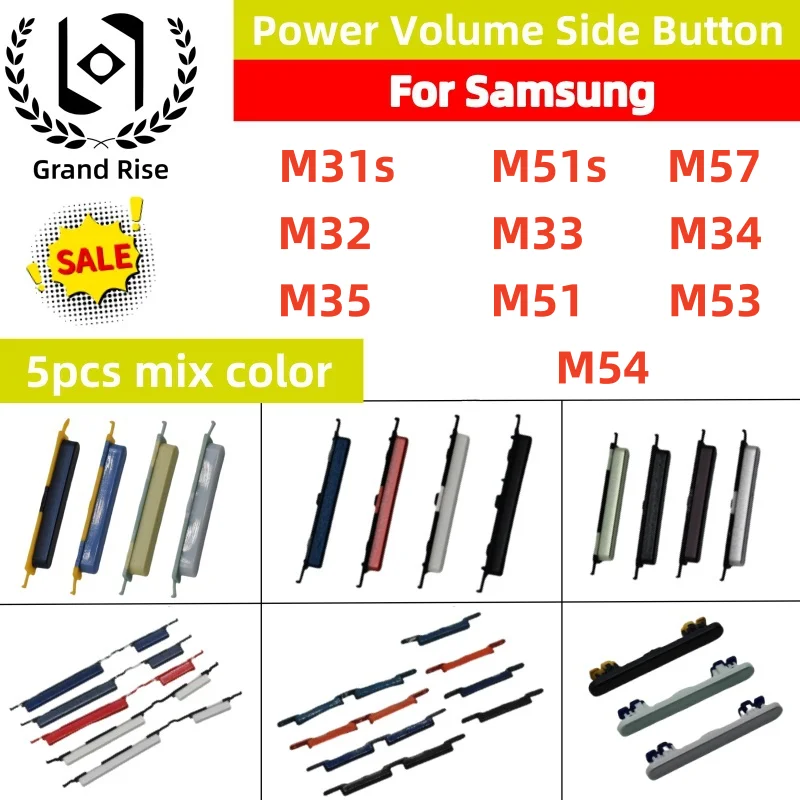 5 set Side Volume Button + Power on/OFF Button Key for Samsung M31S M51S M57 M32 M33 M34 M35 M51 M53 M54
5 set Side Volume Button + Power on/OFF Button Key for Samsung M31S M51S M57 M32 M33 M34 M35 M51 M53 M54