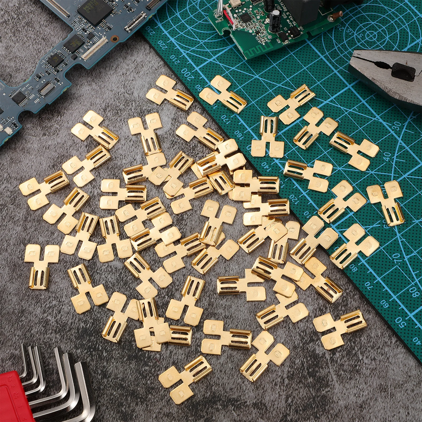 50Pcs Quick Disconnect Terminals Electrical Supplies Double Male Spade Terminal Durable Versatile Disconnect Terminals
50Pcs Quick Disconnect Terminals Electrical Supplies Double Male Spade Terminal Durable Versatile Disconnect Terminals