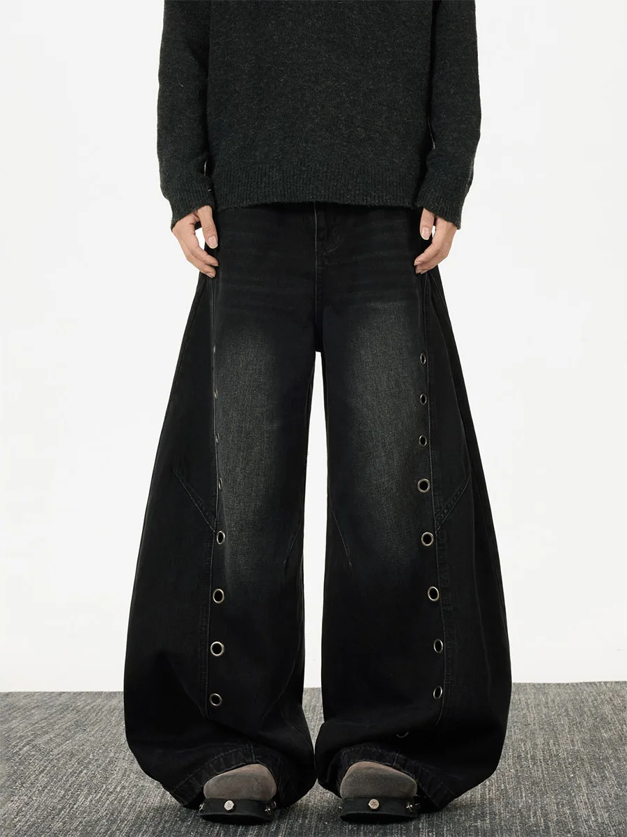 Metal Button Design Straight Leg Jeans Casual Unisex Winter Deconstructed Knife Loose Leg American Style Leisure Pants
Metal Button Design Straight Leg Jeans Casual Unisex Winter Deconstructed Knife Loose Leg American Style Leisure Pants