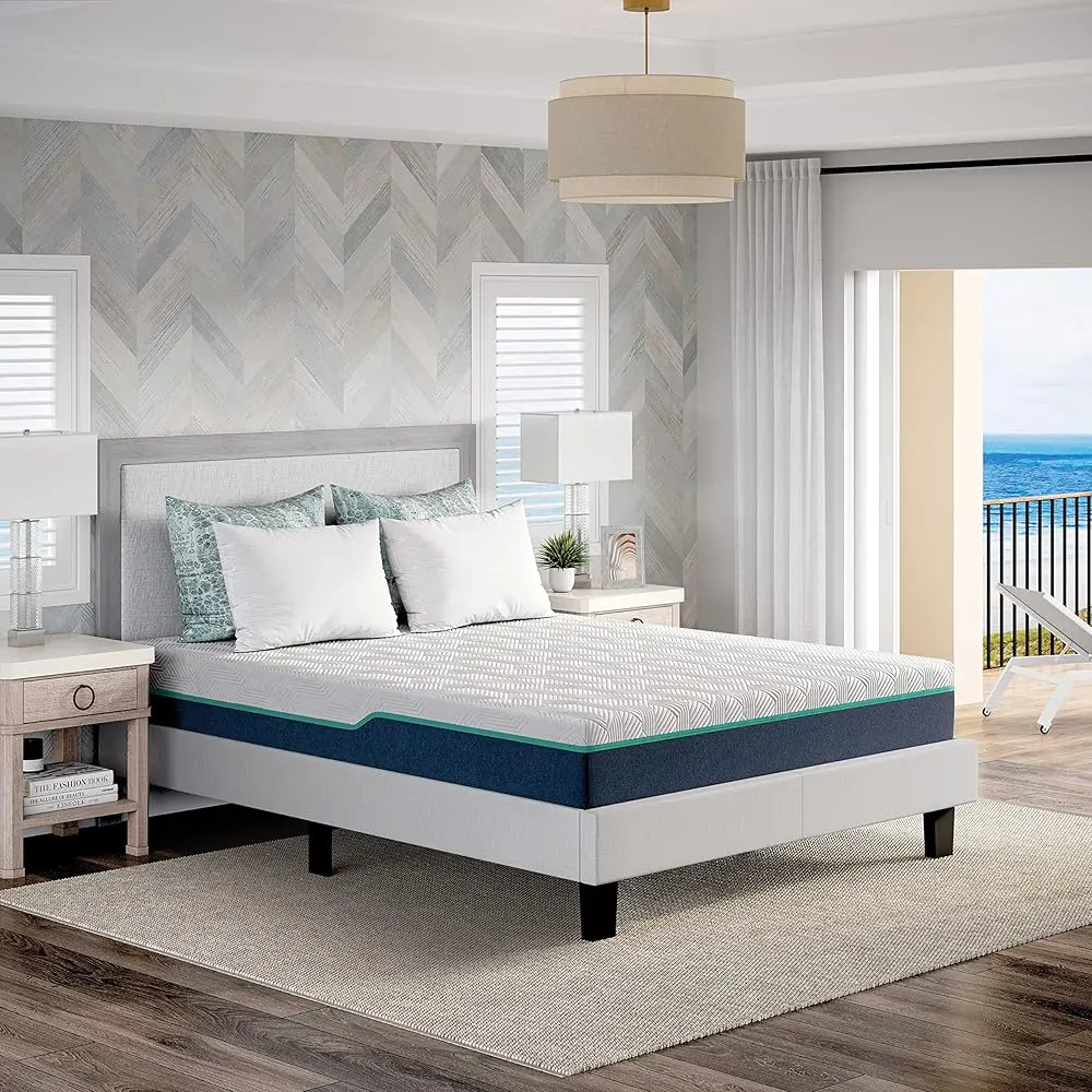 Home Invigorate 10"" Medium-Plush Gel Memory Foam Mattr With Cooling Air Flow And Pressure Relieving Foam Layers, Bed-In-A-Box,
Home Invigorate 10"" Medium-Plush Gel Memory Foam Mattr With Cooling Air Flow And Pressure Relieving Foam Layers, Bed-In-A-Box,