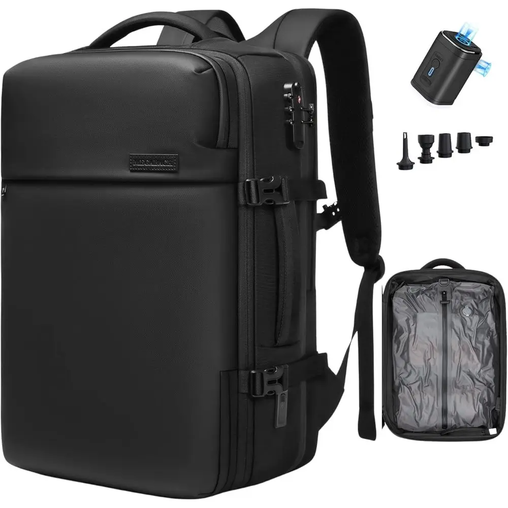 Expandable 70L Air Vacuum Travel Backpack with Pump, TSA Lock, USB Port, Waterproof
Expandable 70L Air Vacuum Travel Backpack with Pump, TSA Lock, USB Port, Waterproof
