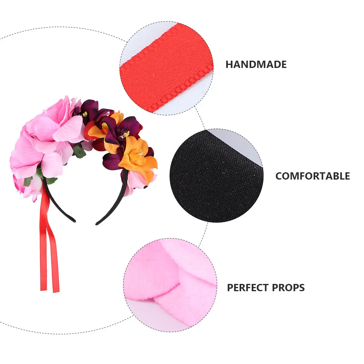 Orchid Rose Flower Headband Comfortable Fit Halloween Festival Floral Hair Wreath Garland Headpiece for Women Party
Orchid Rose Flower Headband Comfortable Fit Halloween Festival Floral Hair Wreath Garland Headpiece for Women Party