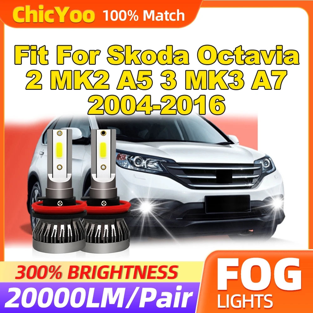 Fit For Skoda Octavia 2 MK2 A5 3 MK3 A7 2004-2014 2015 2016 60W Auto Fog Lights 20000LM Fog Lamps 6000K White 12V Plug And Play
Fit For Skoda Octavia 2 MK2 A5 3 MK3 A7 2004-2014 2015 2016 60W Auto Fog Lights 20000LM Fog Lamps 6000K White 12V Plug And Play