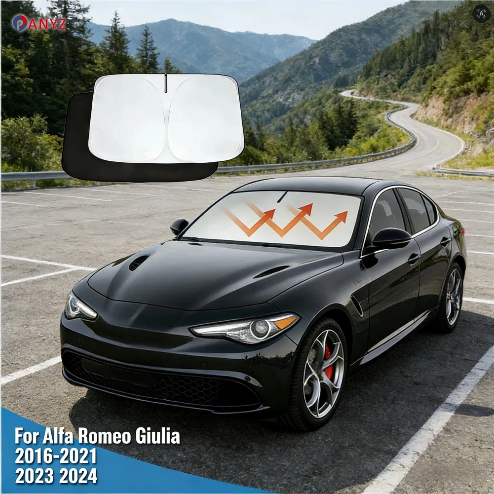 Windshield Sun Shade For Alfa Romeo Giulia 2016-2024 Sunshade Sun Visor Protector Foldable Blocks UV Rays
Windshield Sun Shade For Alfa Romeo Giulia 2016-2024 Sunshade Sun Visor Protector Foldable Blocks UV Rays