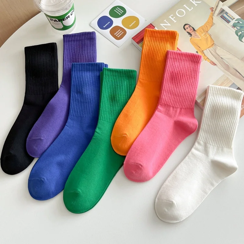 6 Pairs of Women's Cotton Socks Candy Color Macaron Socks Four Seasons Style Mid-tube Socks Sweat Absorption Antibacterial
6 Pairs of Women's Cotton Socks Candy Color Macaron Socks Four Seasons Style Mid-tube Socks Sweat Absorption Antibacterial
