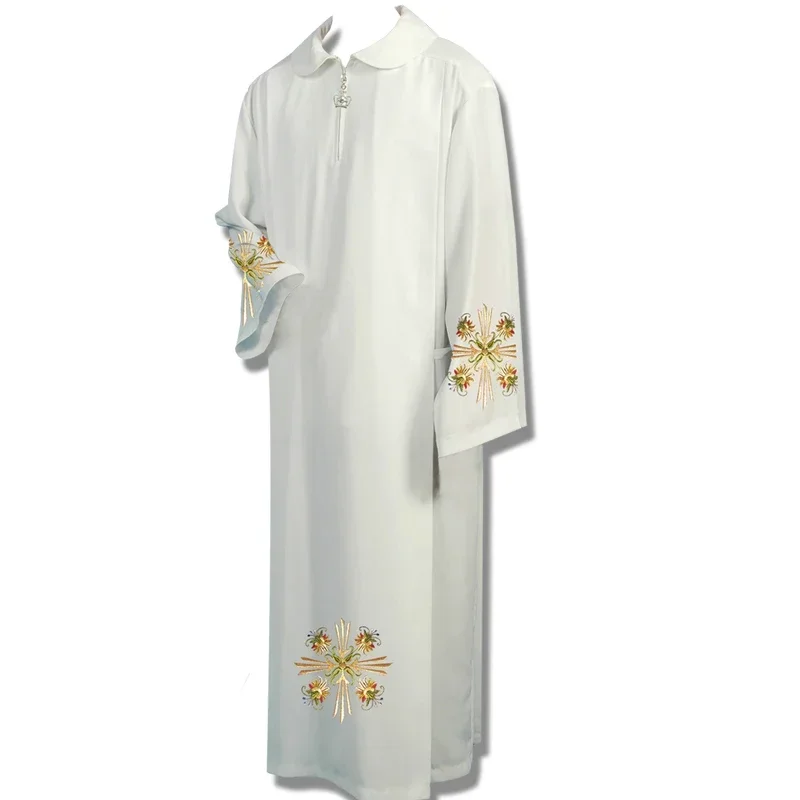 Clergy Robes Catholic Church Utensils Priest Robe White Church Gown Costume Christian Religious Etiquette Supplies
Clergy Robes Catholic Church Utensils Priest Robe White Church Gown Costume Christian Religious Etiquette Supplies