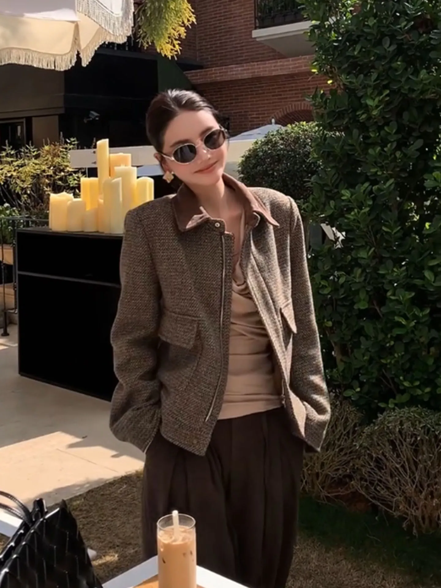 Retro Sle Suede Coffee Color Women's Jaet Collar up Spring 2026 New High-End Feelings Versatile ort Coat Top
Retro Sle Suede Coffee Color Women's Jaet Collar up Spring 2026 New High-End Feelings Versatile ort Coat Top