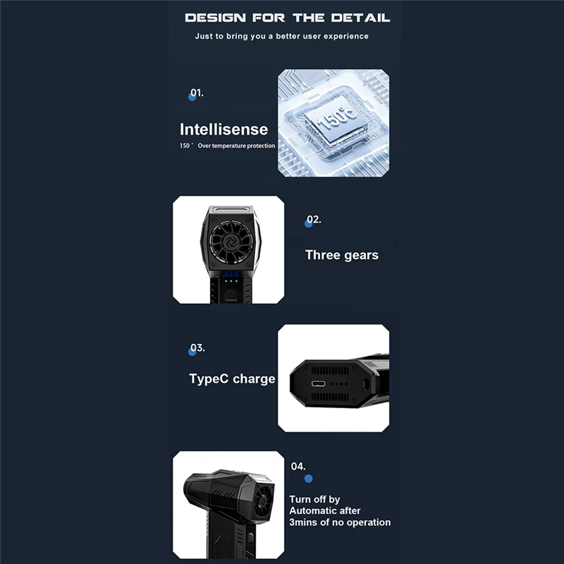 X11 Turbo Jet Fan Handheld Mini Violent Blower 130000 RPM Brushless Motor Wind Speed 45M/S Thrust 200G Duct Fans
X11 Turbo Jet Fan Handheld Mini Violent Blower 130000 RPM Brushless Motor Wind Speed 45M/S Thrust 200G Duct Fans