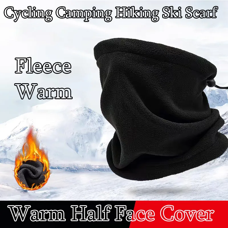 Unisex Fleece Warm Winter Windproof Neck Tube Scarf Adjustable Bandana Mask Half Face Cover For Cycling Ski Camping Hiking Scarf
Unisex Fleece Warm Winter Windproof Neck Tube Scarf Adjustable Bandana Mask Half Face Cover For Cycling Ski Camping Hiking Scarf