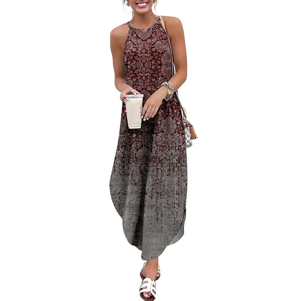 Women Maxi Dresses Vintage Gradient Printed Sleeveless Women Causal Summer Beach Dress SOJINM Sling Long Dresses Streetwear
Women Maxi Dresses Vintage Gradient Printed Sleeveless Women Causal Summer Beach Dress SOJINM Sling Long Dresses Streetwear