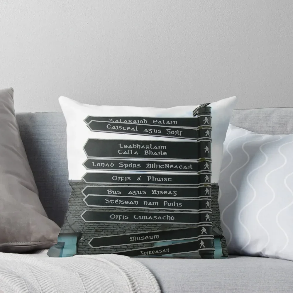 Signpost in Gaelic, Stornoway, Isle of Lewis, Scotland Throw Pillow home decor items Christmas Pillowcase Pillow
Signpost in Gaelic, Stornoway, Isle of Lewis, Scotland Throw Pillow home decor items Christmas Pillowcase Pillow