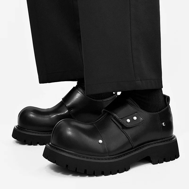 men fashion punk hip hop dress platform shoes slip-on original leather shoe big up toe sneakers black trendy designer footwear
men fashion punk hip hop dress platform shoes slip-on original leather shoe big up toe sneakers black trendy designer footwear
