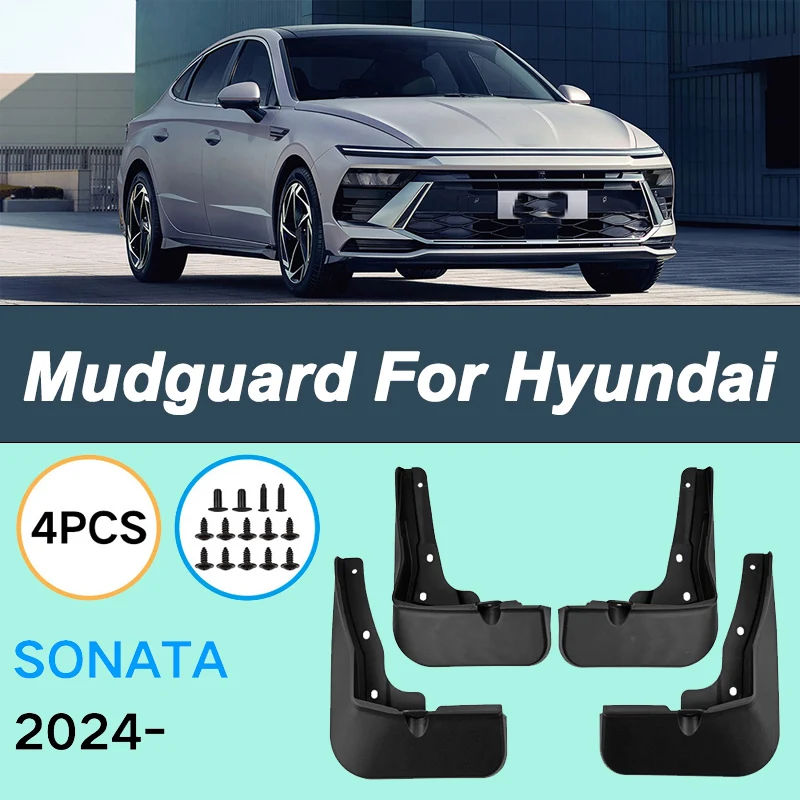 For Hyundai Sonata 2024 Automotive Tire Mudguard Waterproof Prevent Mud Splashing Car Mud Flaps Fender Trim 4pcs Accessories
For Hyundai Sonata 2024 Automotive Tire Mudguard Waterproof Prevent Mud Splashing Car Mud Flaps Fender Trim 4pcs Accessories