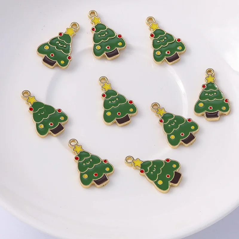 Duarte 20Pcs/Lot Cute Enamel Christmas Tree Charms Pendants for Jewelry Making DIY Drop Earrings Necklaces Bracelets Accessories
Duarte 20Pcs/Lot Cute Enamel Christmas Tree Charms Pendants for Jewelry Making DIY Drop Earrings Necklaces Bracelets Accessories