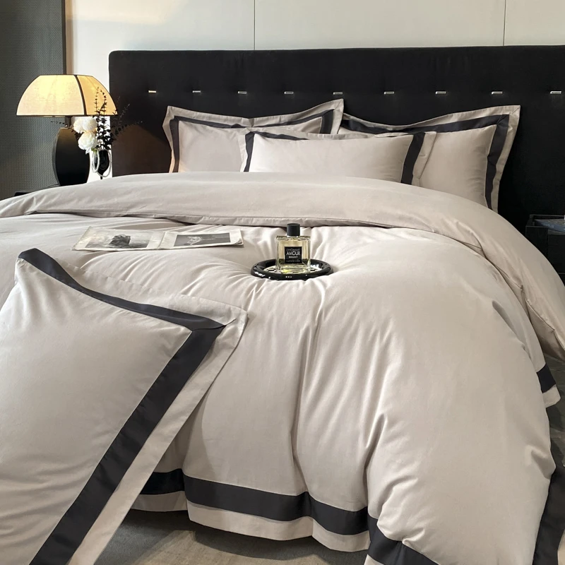 100% Cotton Solid Color Bedding Set King Queen Size 4pcs Duvet/Quilt Cover Fitted Bed Sheet Pillowcases Home Textile
100% Cotton Solid Color Bedding Set King Queen Size 4pcs Duvet/Quilt Cover Fitted Bed Sheet Pillowcases Home Textile