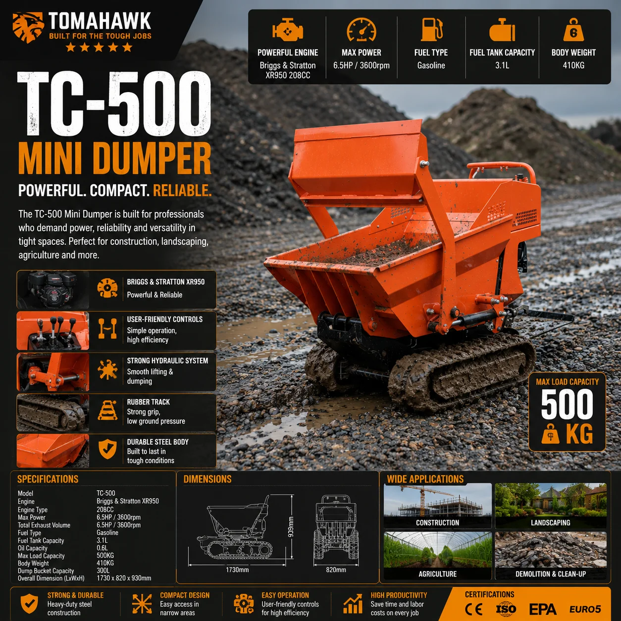 Free Shipping Cheap Hot Sale Mini Crawler Dumper Diesel Power Small Rubber Track Dump Truck for Farm Landscaping
Free Shipping Cheap Hot Sale Mini Crawler Dumper Diesel Power Small Rubber Track Dump Truck for Farm Landscaping