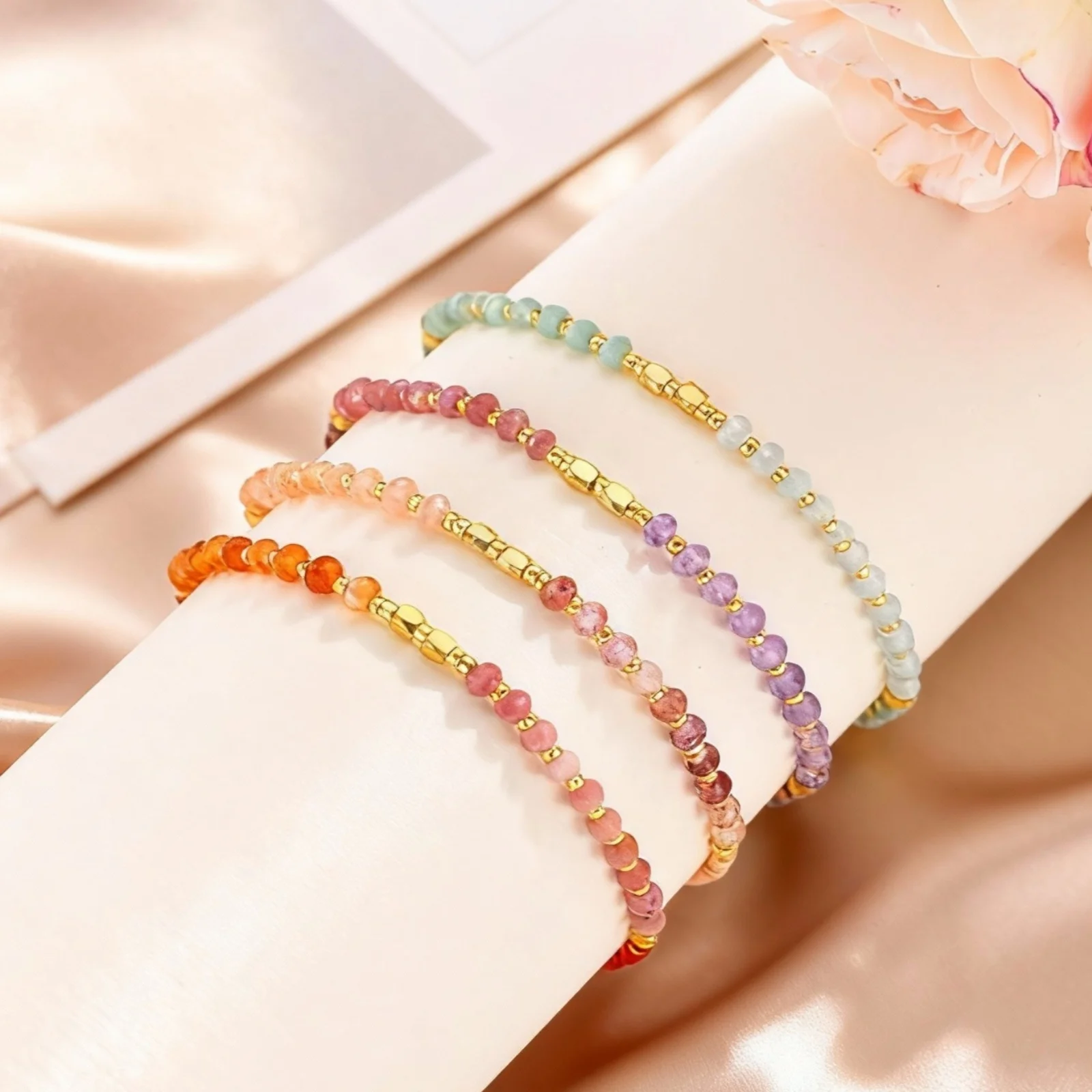 Exquisite Bohemia Colored Crystal Beads Bracelet, Adjustable Handmade Thin Rope Bracelets, Fashion Jewelry for Women Girls
Exquisite Bohemia Colored Crystal Beads Bracelet, Adjustable Handmade Thin Rope Bracelets, Fashion Jewelry for Women Girls