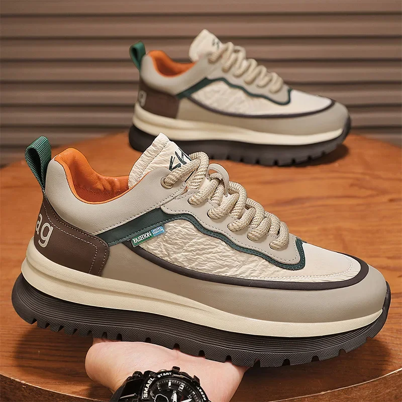 Men Sneakers Spring Autumn New Anti Slip Comfortate Outdoor Leisure Shoes Platform Height Increase Student Lace Up Sneakers
Men Sneakers Spring Autumn New Anti Slip Comfortate Outdoor Leisure Shoes Platform Height Increase Student Lace Up Sneakers