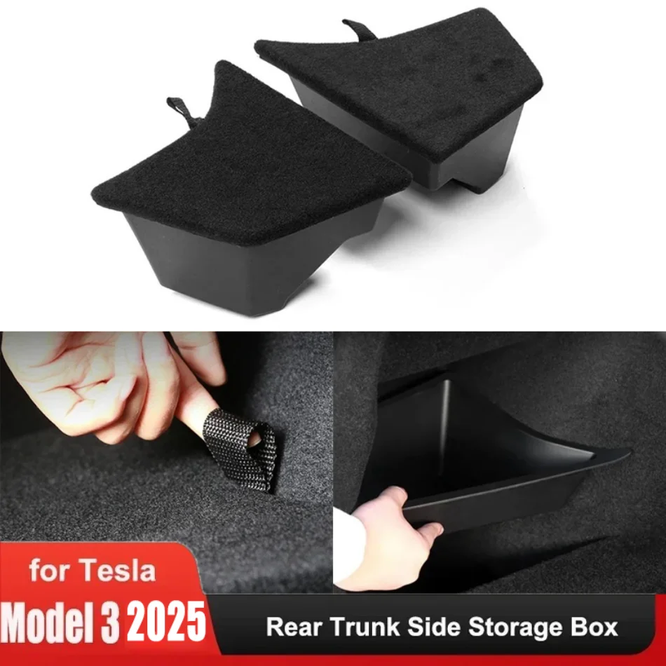 Trunk Side Storage Box for Tesla Model 3 Highland 2024-2025 TPE Cargo Compartment Organizer and Carpet Cover Storage Accessories
Trunk Side Storage Box for Tesla Model 3 Highland 2024-2025 TPE Cargo Compartment Organizer and Carpet Cover Storage Accessories