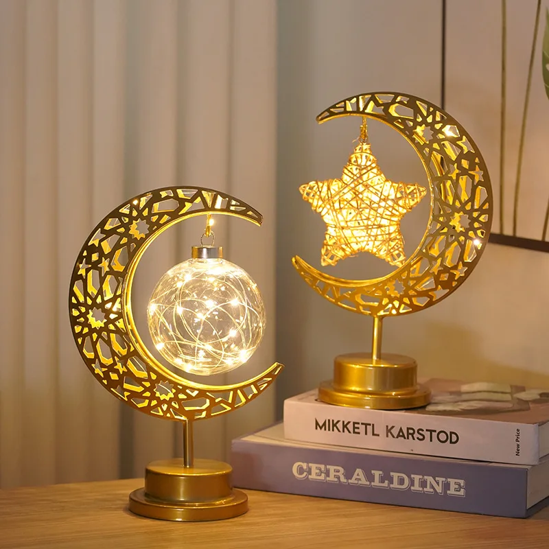 LED Iron Ramadan Moon Star Lights,Islamic Muslim Festival,Decorative Table Lamp for Home Bedroom,Ramadan Kareem Decoration
LED Iron Ramadan Moon Star Lights,Islamic Muslim Festival,Decorative Table Lamp for Home Bedroom,Ramadan Kareem Decoration