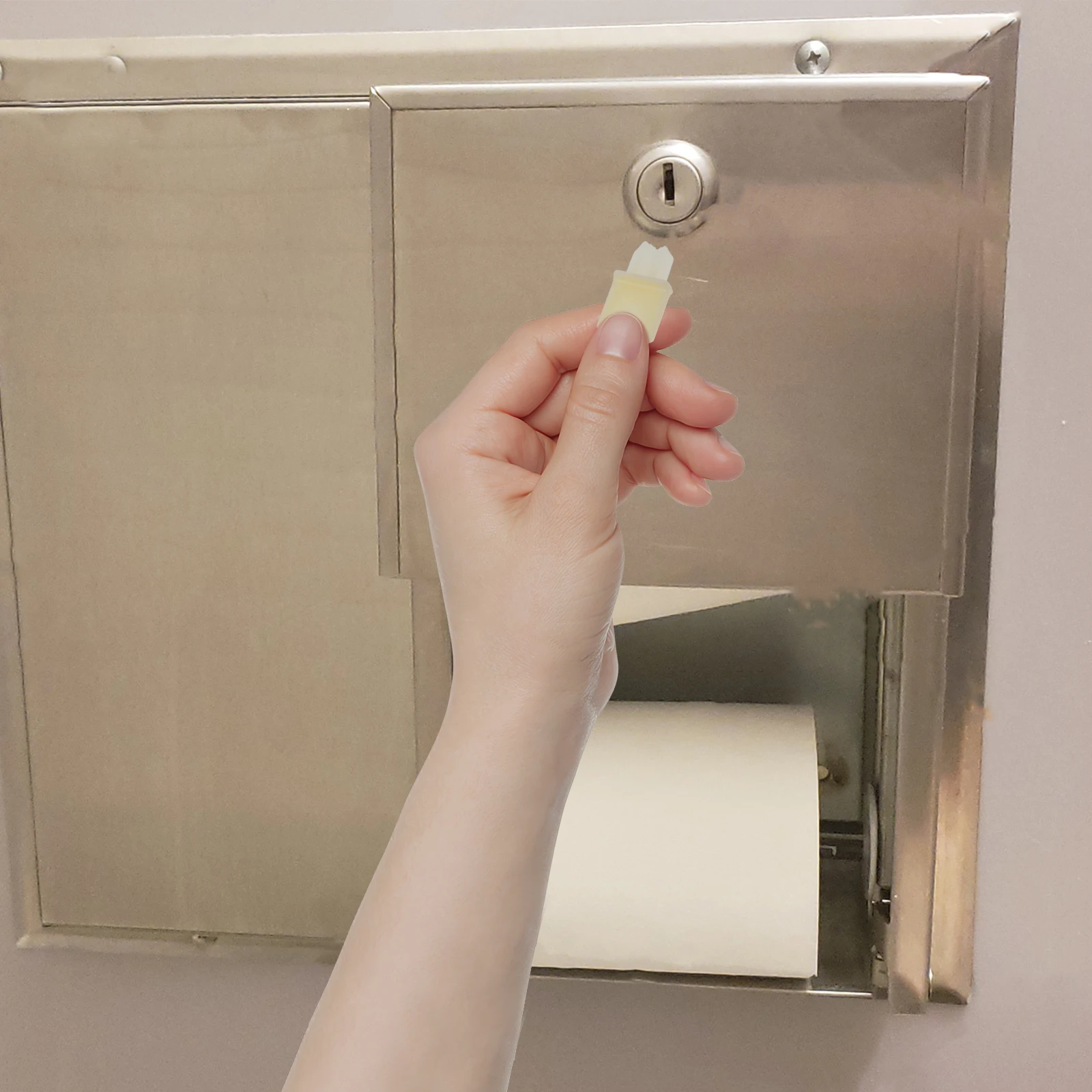 Compact Lightweight Paper Towel Dispenser Keys Durable Plastic Construction Elegant Touch Suitable Diverse Settings 
Compact Lightweight Paper Towel Dispenser Keys Durable Plastic Construction Elegant Touch Suitable Diverse Settings