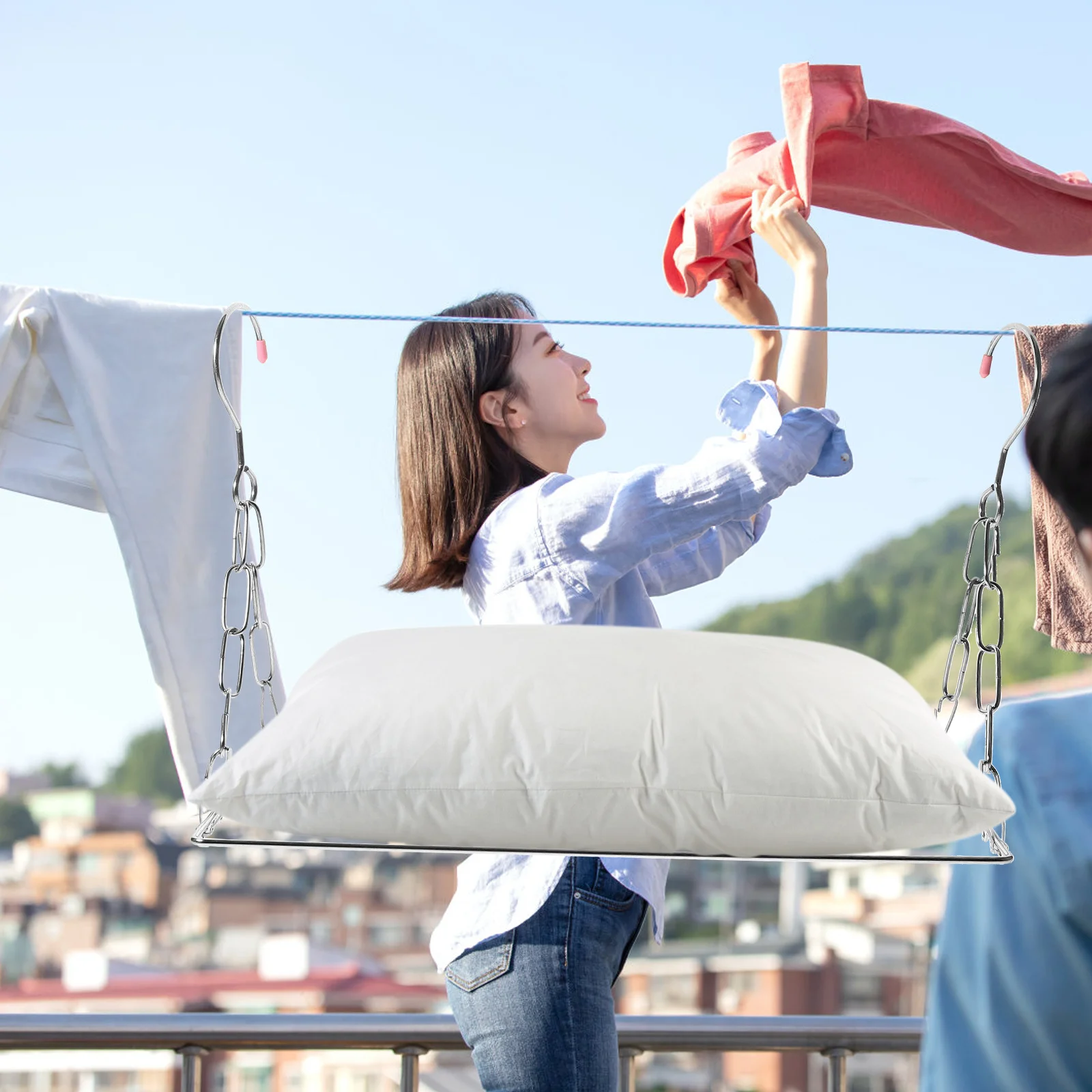 Stainless Steel Multi-Functional Drying Rack for Shoes Clothes Scarves Balcony Window Laundry Organizer Space-Saving Sun-Cure
Stainless Steel Multi-Functional Drying Rack for Shoes Clothes Scarves Balcony Window Laundry Organizer Space-Saving Sun-Cure