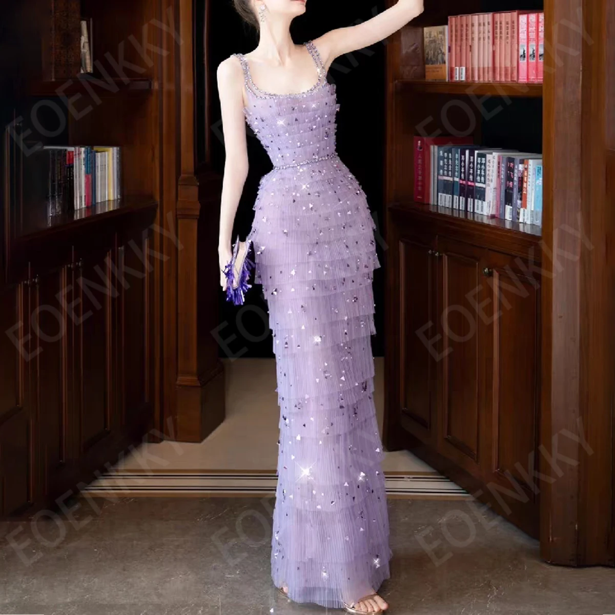EOENKKY Фиолетовое блестящее платье для выпускного вечера Роскошные многоярусные вечерние платья для торжественных случаев Женские вечерние платья русалки длиной до щиколотки по индивидуальному заказу Фиолетовое блестя
EOENKKY Фиолетовое блестящее платье для выпускного вечера Роскошные многоярусные вечерние платья для торжественных случаев Женские вечерние платья русалки длиной до щиколотки по индивидуальному заказу Фиолетовое блестя