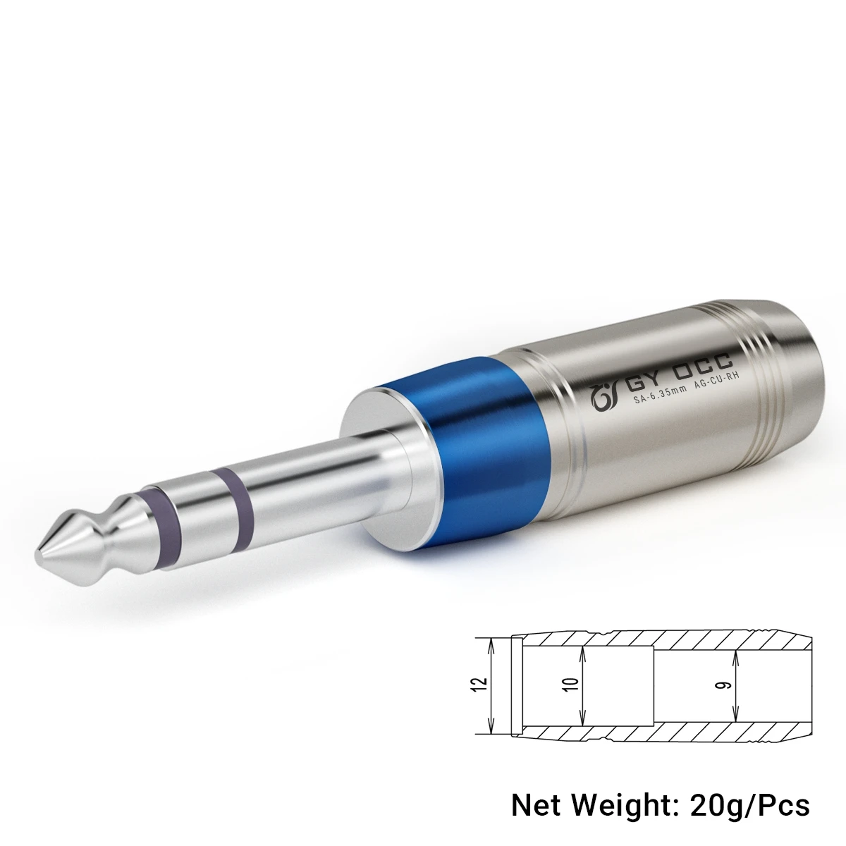 6.35mm Stereo Plug MONO Colored Titanium Alloy Rhodium Mixed Monocrystal 6.5 Large Three-Core Plug
6.35mm Stereo Plug MONO Colored Titanium Alloy Rhodium Mixed Monocrystal 6.5 Large Three-Core Plug