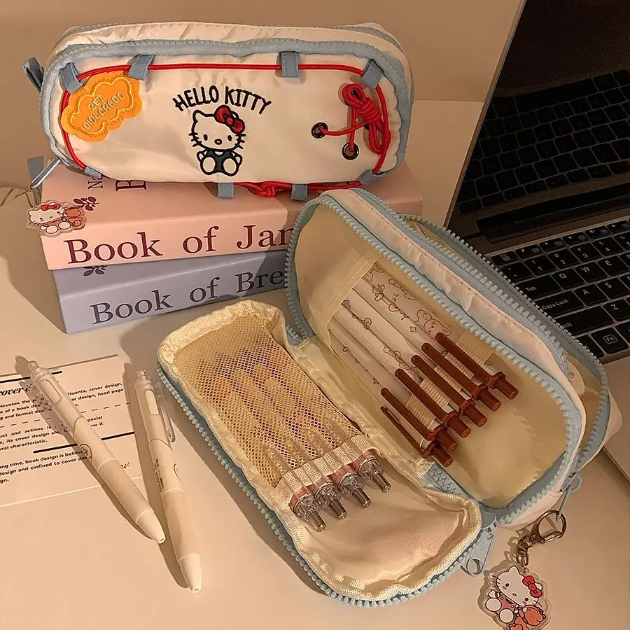 Miniso Hello Kitty Drawstring Pencil Case High-capacity Embroidery Multilayer Pencil Case Fashion Personality Personality Pouch
Miniso Hello Kitty Drawstring Pencil Case High-capacity Embroidery Multilayer Pencil Case Fashion Personality Personality Pouch