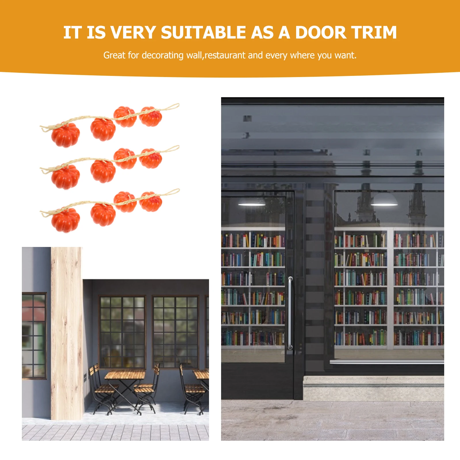 3 Pcs Artificial Pumpkin String Decor Fruits Hanging nament Creative Home Wall Decoration Bright Color
3 Pcs Artificial Pumpkin String Decor Fruits Hanging nament Creative Home Wall Decoration Bright Color