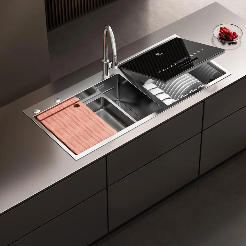 Ultrasonic Sink Dishwasher, 75°C High Temp Cleaning, Hot Air Drying, 72h Antibacterial Storage, Low Noise, Energy Saving
Ultrasonic Sink Dishwasher, 75°C High Temp Cleaning, Hot Air Drying, 72h Antibacterial Storage, Low Noise, Energy Saving